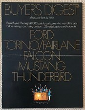 FORD 1969 RANGE Car Sales Brochure USA #5024 Thunderbird FAIRLANE Falcon MUSTANG