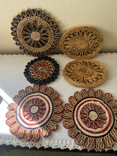 Vintage boho woven rattan - vintage,