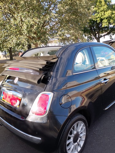 Black fiat 500c lounge - fiat,