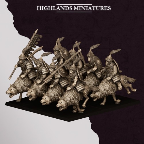 Hobgoblin wolf riders - wolf, x10-