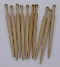 Wooden Lace Making Bobbins (bundle of 10)