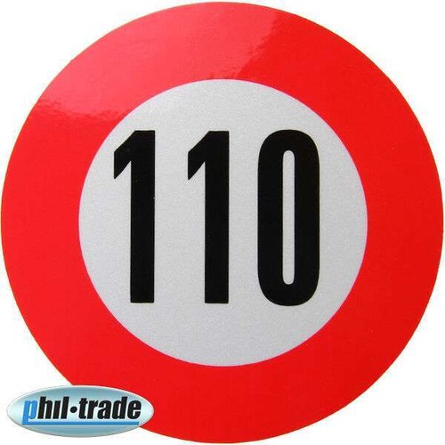 110 speed sticker decal - 110,