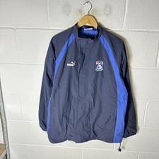 Vintage Cardiff City Jacket Mens Medium Blue Navy Puma Football Training Y2K