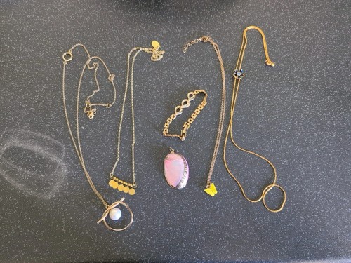Job lot gold - tone, jewellery