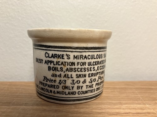 Antique ointment pot - antique,