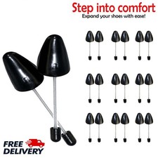 10x PAIRS OF SHOE TREES MAINTAIN SHAPE SHOES MEN WOMEN FOOTWEAR PLASTIC BLACK UK