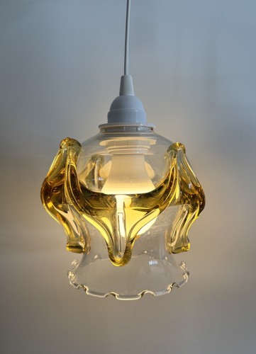 Vintage murano amber drip - vintage,