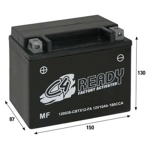 Precharged gel battery - precharged, c4