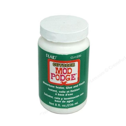 Mod podge outdoor decoupage - mod,