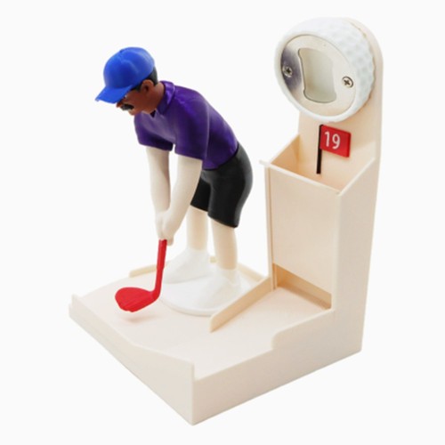Bottle opener golf shaped - -, golf-shaped