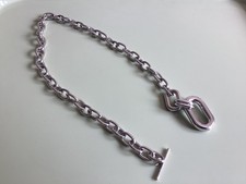 CHUNKY SILVER TONE CHAIN LINK