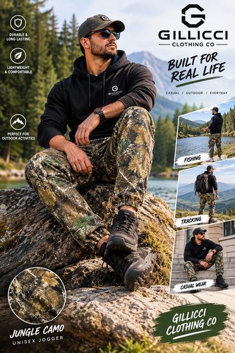 Mens camouflage camo joggers - mens,