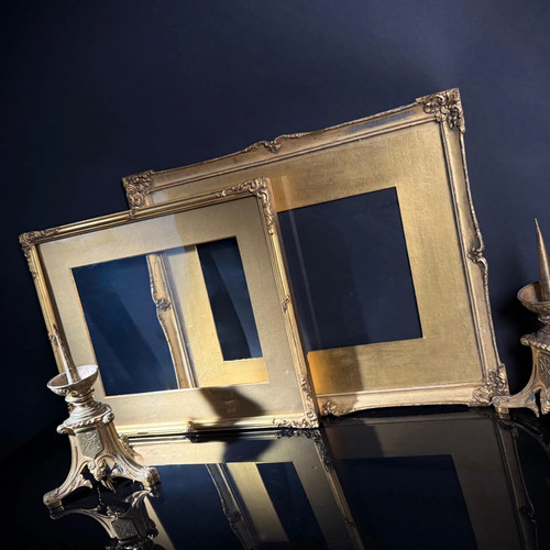 Set antique gilt picture - set,