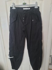 Criminal Damage Cargo Pants Wild Thing printed Zipped ankle Button zip