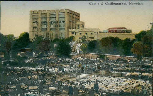 Postcard norwich castle - castle, &