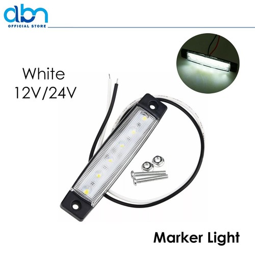 White 12v 24v led - white, front
