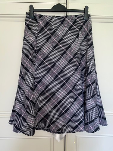 Katrin plaid godet skirt size - plaid,