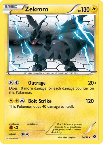 Zekrom next - zekrom, (non-holo)