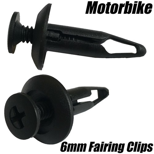 10x motorcycle 6mm - 6mm, clips