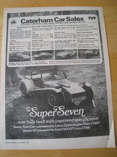 Caterham car sales - car, super