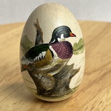 Vtg 1983 Mallard Wood Duck Egg