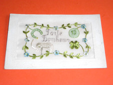 ORIGINAL  WWI EMBROIDERED SILK