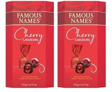 Famous Names Cherry Liqueurs 175g x 2 Covered in Rich Dark Chocolate Xmas Gift