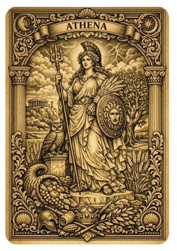 Athena victorian engraving - athena,