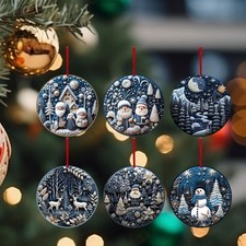 6 Pieces Christmas Decorations