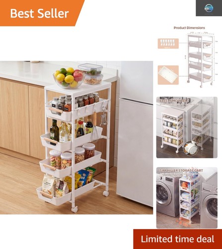Slim tier rolling storage - rolling,