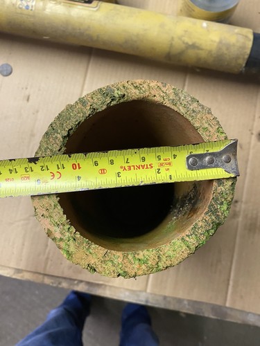 Straight clay drainage pipe - straight,