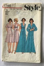 Style 1798 Sewing Pattern 70s