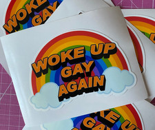 Woke up Gay Vinyl Stickers -
