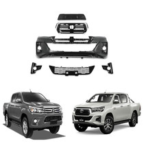 Front Bumper Conversion Kit For Toyota Hilux Mk8 16-20 Invincible XRocco Edition
