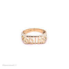 9ct Yellow Gold SISTER Ring