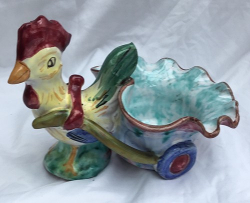 Italian rooster cart art - italian,