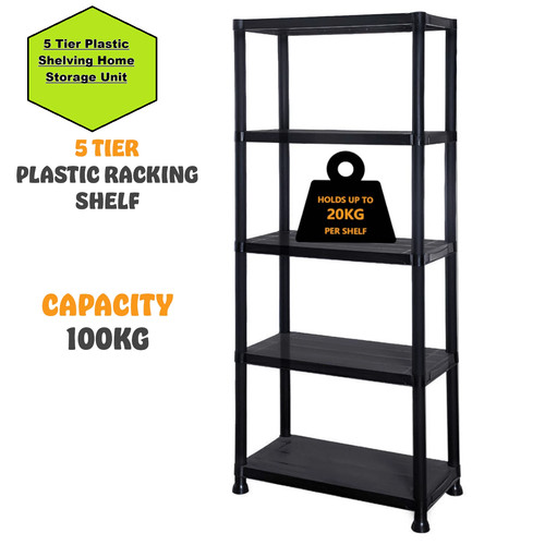 Tier plastic shelving home - plastic,