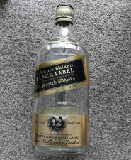 RARE JOHNNY WALKER. BLACK LABEL POURING BOTTLE 1.5 LITRES FULL LABELS ON