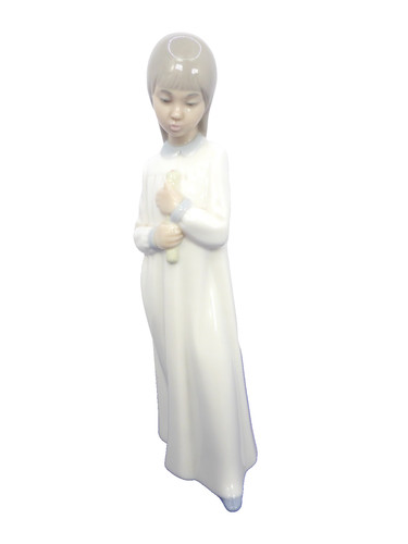 Lladro girl holding - (, nao