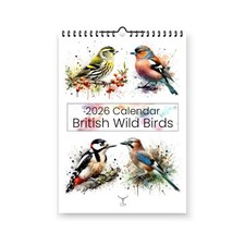 BRITISH WILD BIRDS 2026 WALL