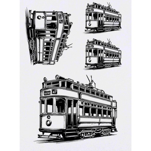 Vintage tram temporary - 4, x