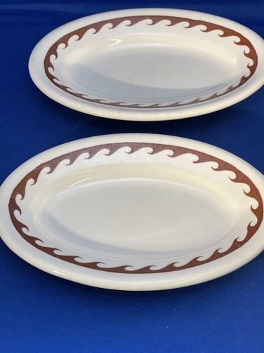 Vitrified small oval serving - vitrified,