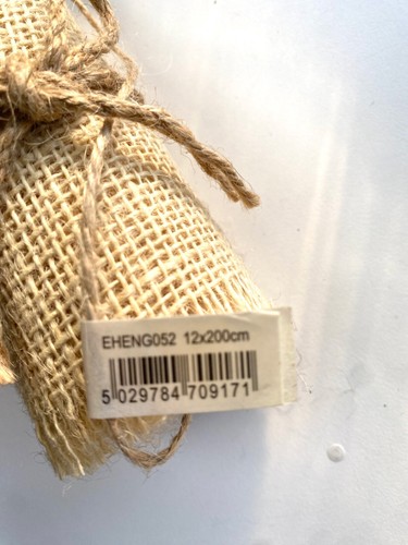 Hessian runner 12cm 200cm - hessian,