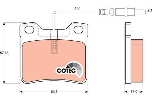 New brake pad - set,, disc