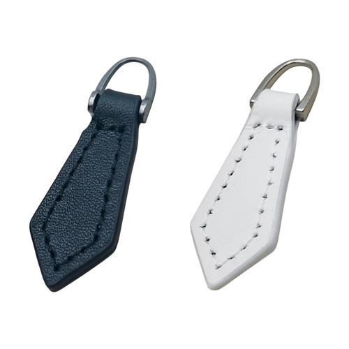 Leather zipper pull - leather,