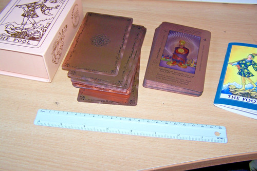 Gold foil tarot - gold, card