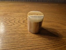 Small onyx pill pot green /brown 2 inches tall