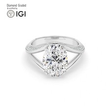 Oval Diamond Engagement Ring