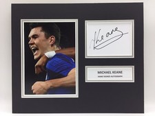 RARE Michael Keane Everton Signed Photo Display + COA AUTOGRAPH ENGLAND