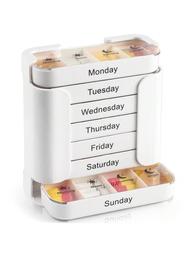 Weekly daily pill box - pill,